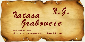 Nataša Grabovčić vizit kartica